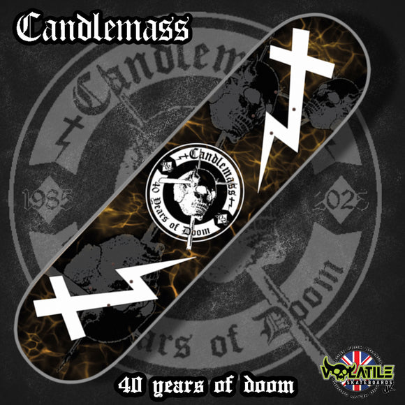 CANDLEMASS X VOLATILE SKATEBOARDS (Pre Order) - DEVILHORN