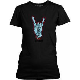 ZOMBIE HORNS ladies t shirt - DEVILHORN