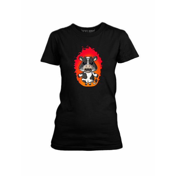 HERDS OF CHAOS COW ladies t shirt - DEVILHORN