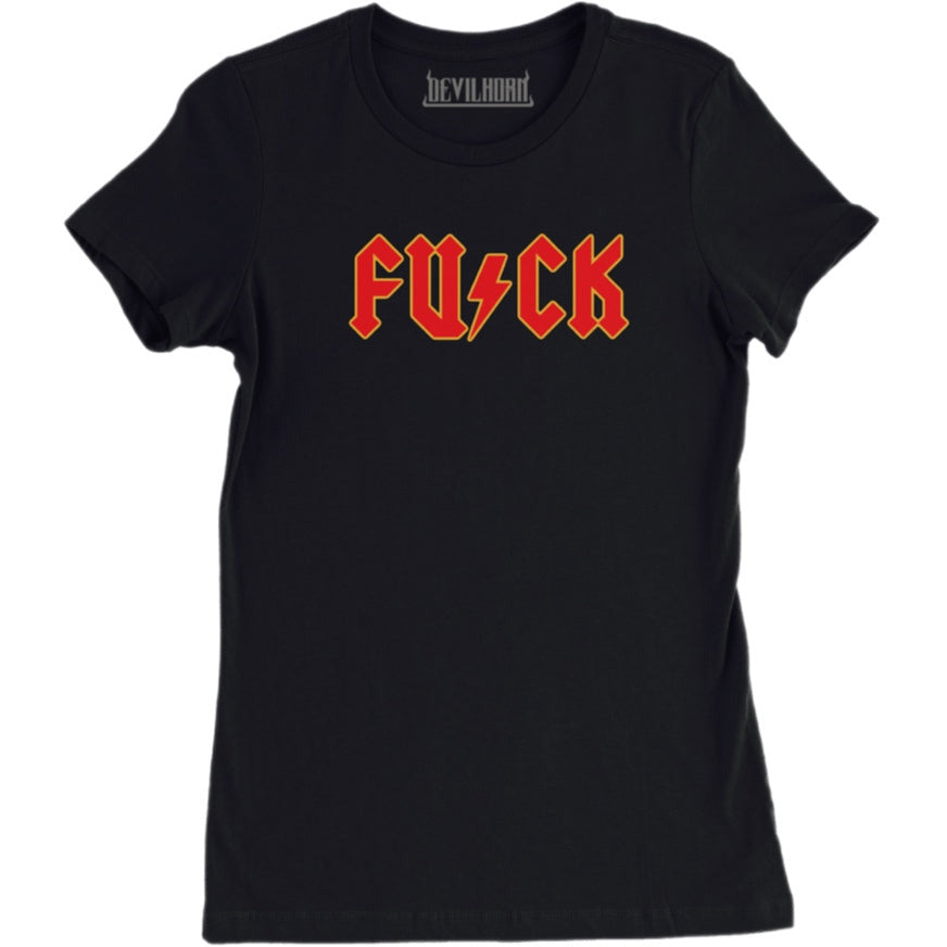 FU/CK mens t shirt AC/DC inspired - DEVILHORN
