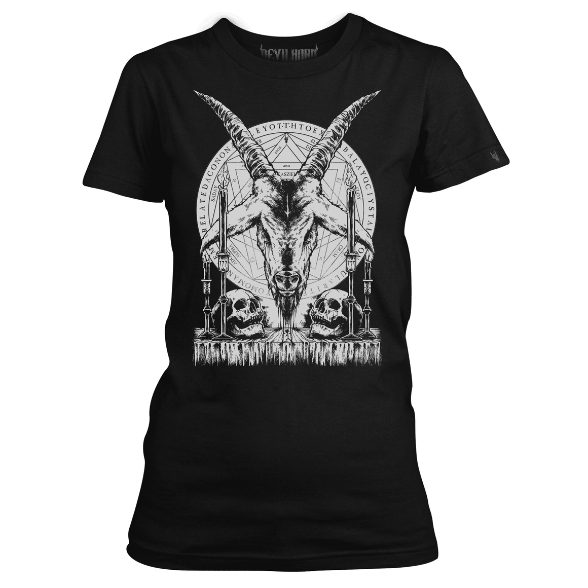 PENTAGRAM T SHIRT ladies Devilhorn metal t shirt - DEVILHORN