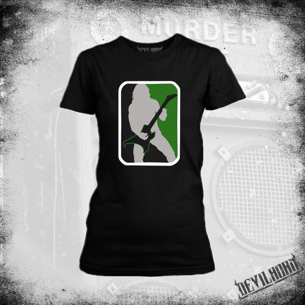 ROB CAVESTANY "AXE GREEN" SIGNATURE ladies t shirt - DEVILHORN