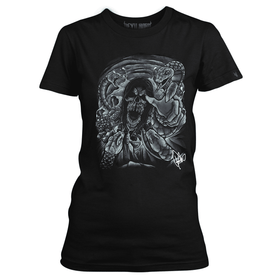 TED AGUILAR "TEDS NIGHTMARE" SIGNATURE ladies t shirt - DEVILHORN