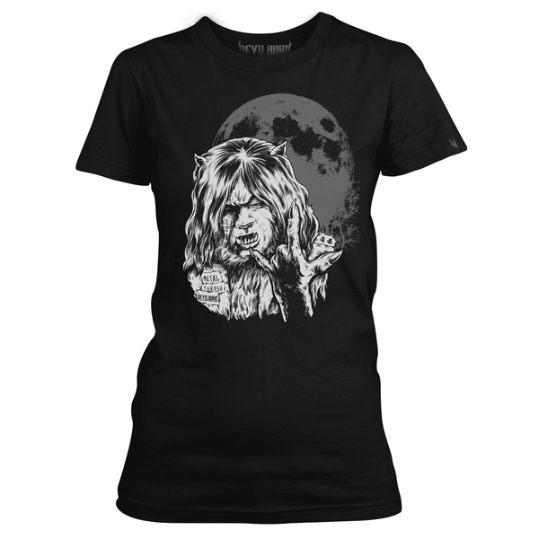 WOLF METAL T SHIRT ladies Devilhorn metal t shirt - DEVILHORN